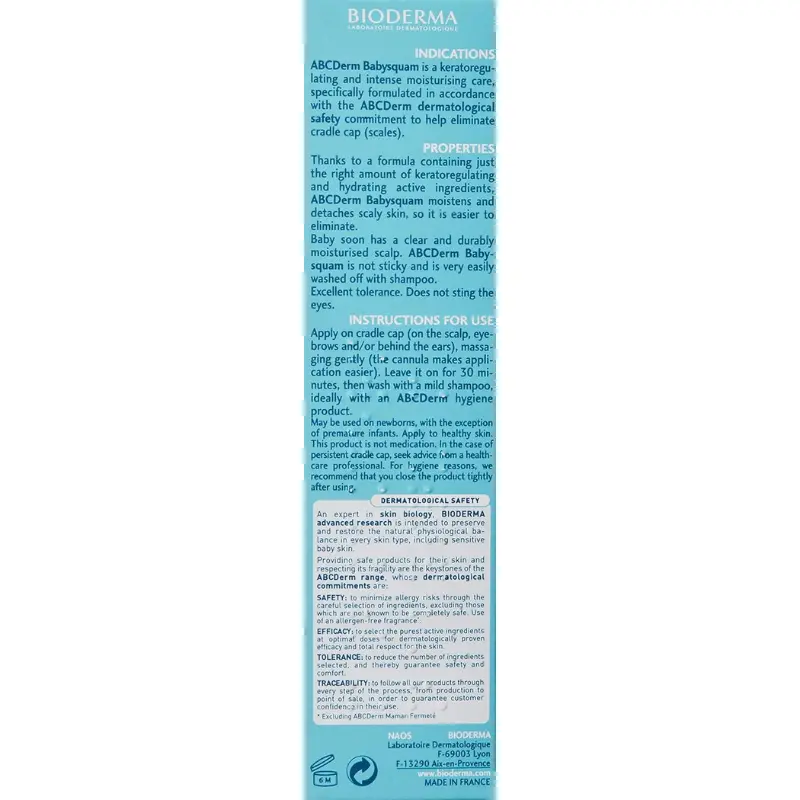 ABCDerm Babysquam Croûtes  de Lait 40 ml