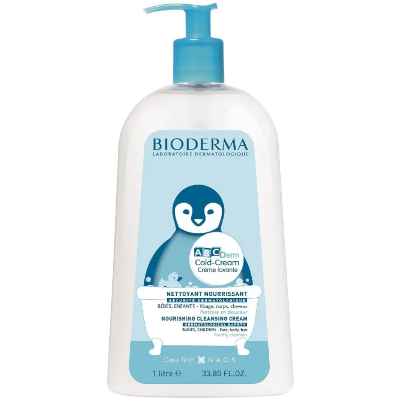 xx ABCDerm Cold-Cream Crème lavante 1L Sans savon – Peaux normales à sèches