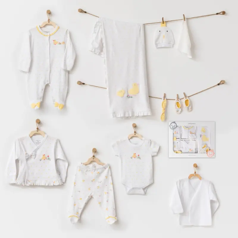 xx Andy WaWa – Happy Chicky White Ensemble nouveau-né 10 piècesAndy WaWa – Happy Chicky White Ensemble nouveau-né 10 pièces