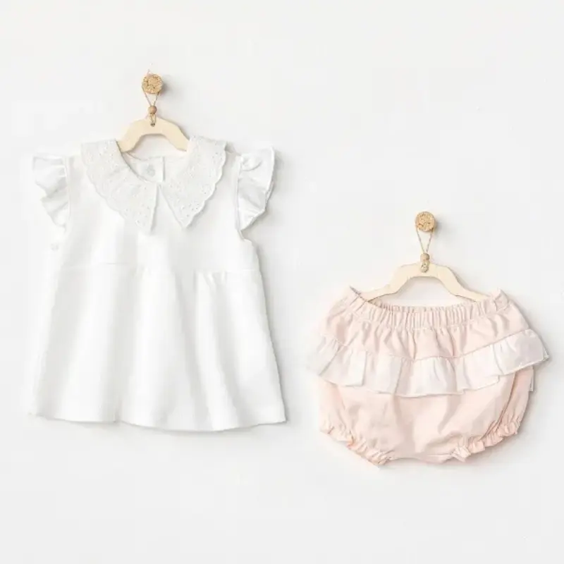 xx Andywawa Ensemble pour bébé  fille Blanc et Rose Ac24589