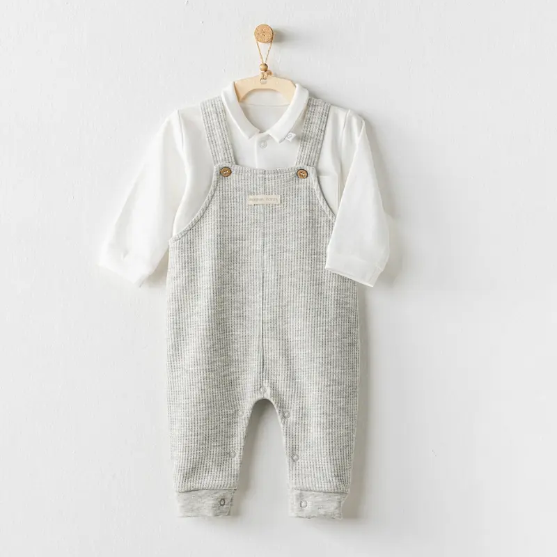 xx Andywawa Ensemble salopette Gris pour bébé garçon