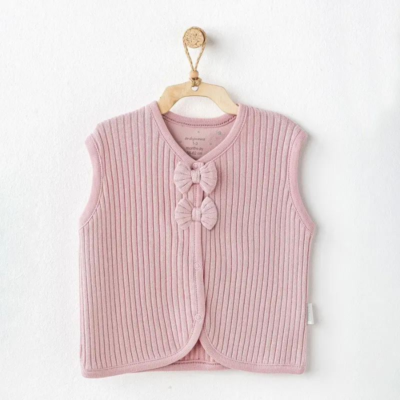 xx Andywawa Gilet d'hiver  pour bébé fille rose