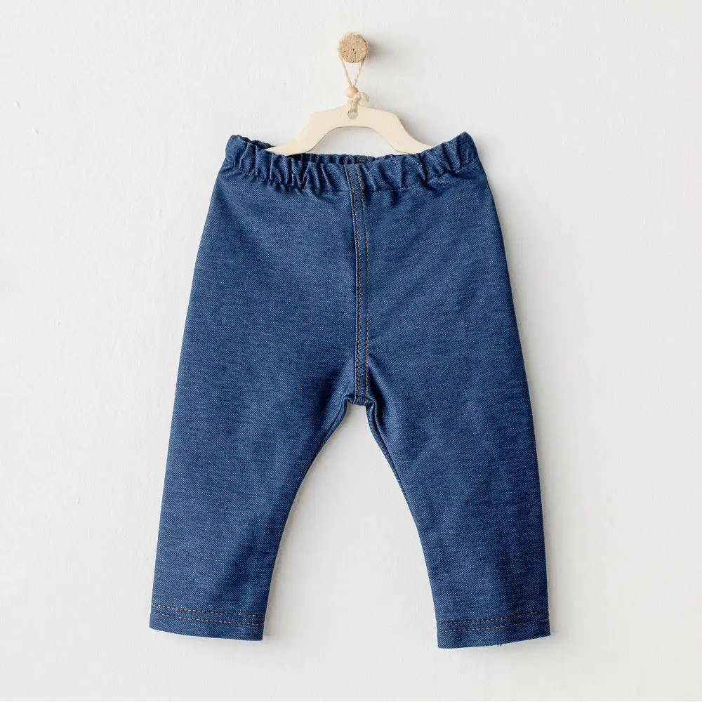 xx Andywawa - Leggings d'hiver pour bébé fille - Bleu décontracté