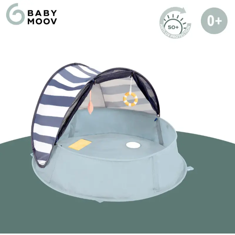 Aquani Aire de Jeux et Piscine Anti-UV FPS 50+ Marinière - BABYMOOV