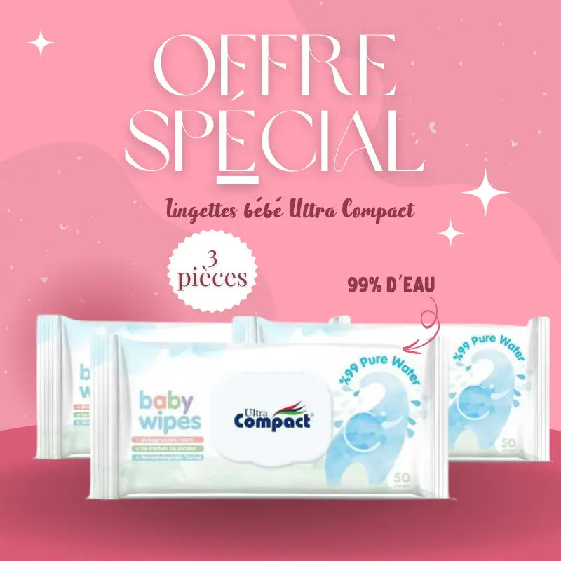 xx Baby wipes 3 pièces - Ultra compact