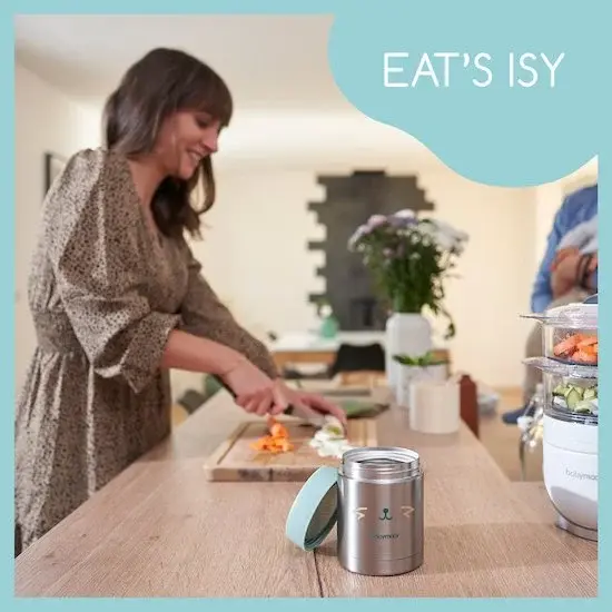 Babymoov Contenant Inox Eat'Isy Gris/Bleu