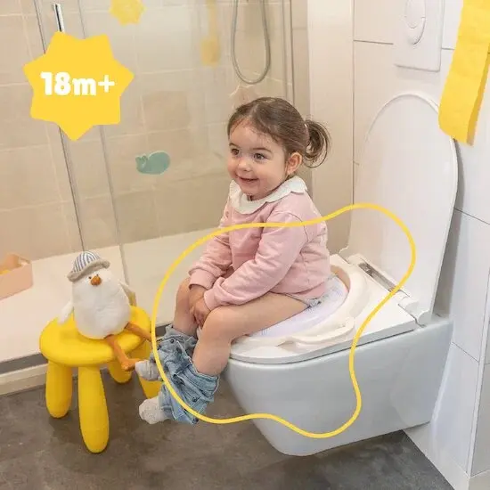 Badabulle Réducteur de Toilette Avec Poignées Mouette