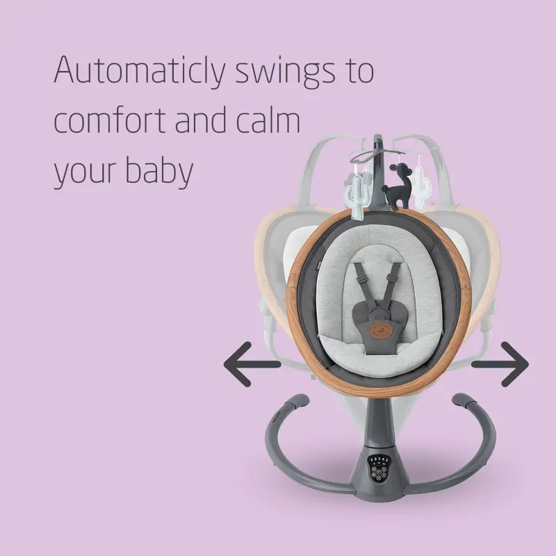 Balancelle électrique bébé gris foncé