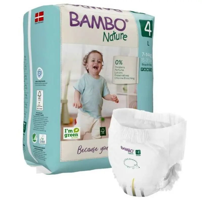 xx BAMBO NATURE Couches-culottes bébé 4 7-14kg 20 pièces