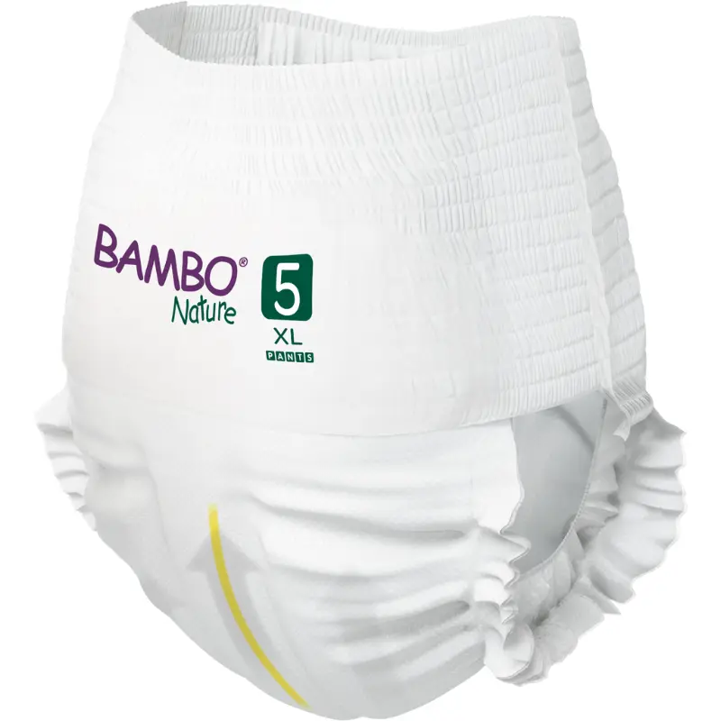 Couche Bambo Nature Culottes d’apprentissage bio bébé T5 (11-18 kg) 38 unités