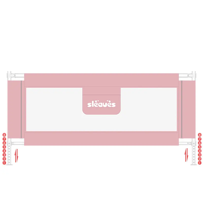 xx Barrière de lit pour la sécurité de bébé Rose 1.5M