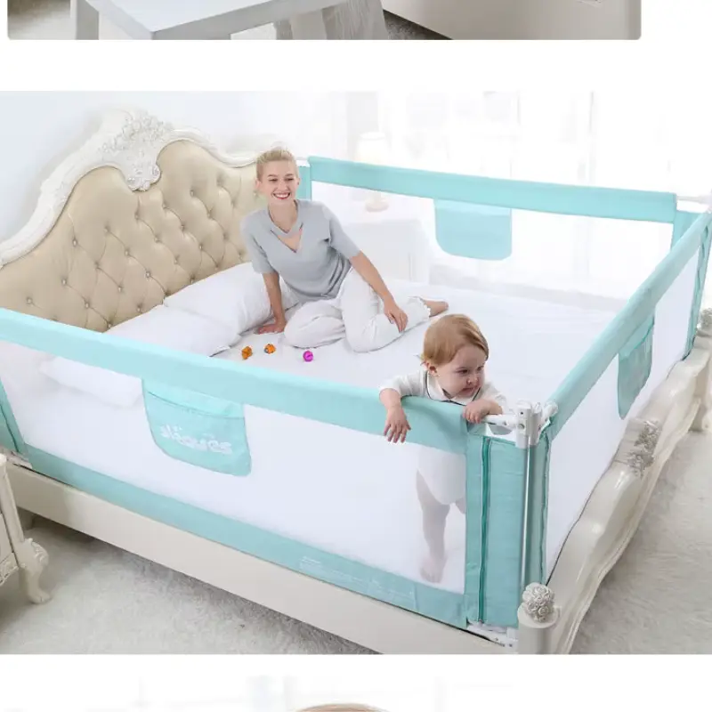 Barrière de lit pour la sécurité de bébé Vert - 1.8M