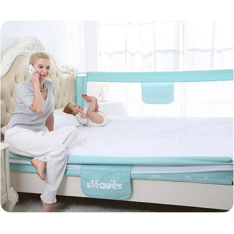 Barrière de lit pour la sécurité de bébé Vert - 1.8M