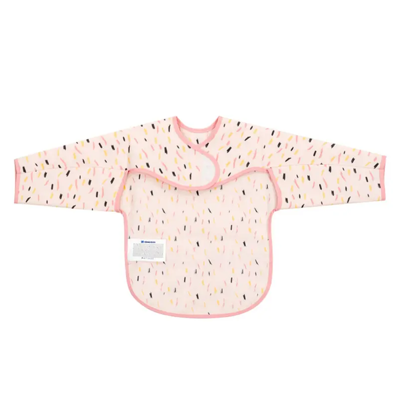 Bavoir manches longues Rose