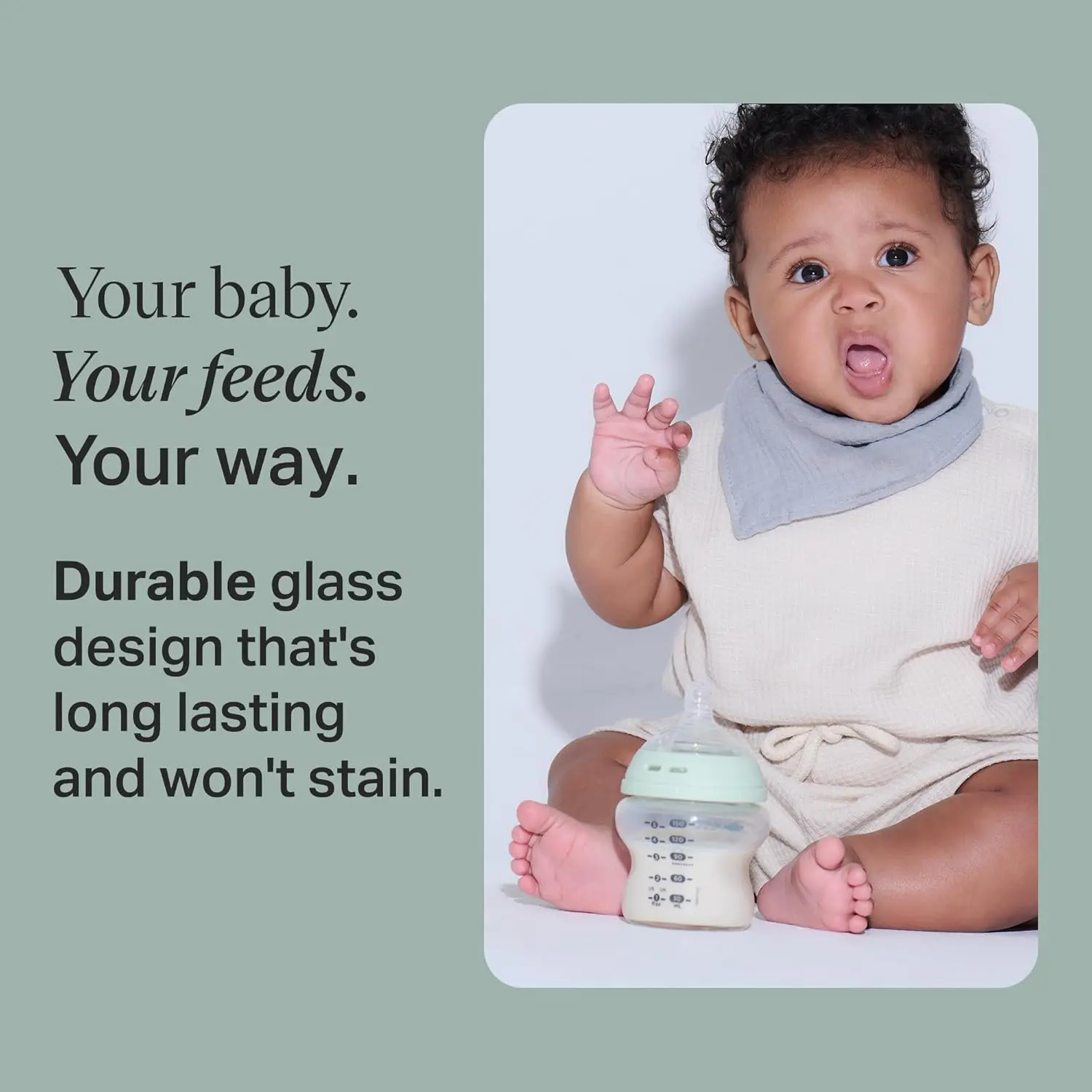 Biberon en verre Tommee Tippee - 250 ml