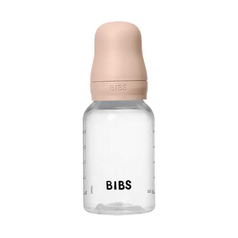 Biberon sans BPA 150ml avec tétine en latex Débit lent - Blush