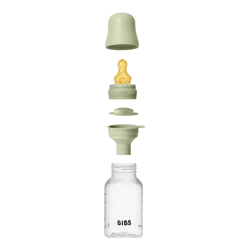 Biberon sans BPA 150ml avec tétine en latex Débit lent - Sage