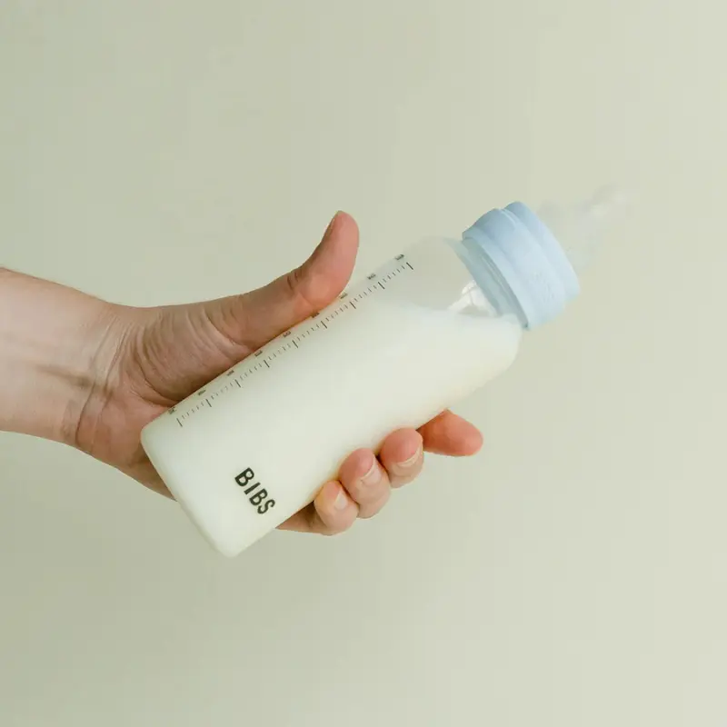 Biberon sans BPA 150ml avec tétine en silicone Débit lent - Ivory