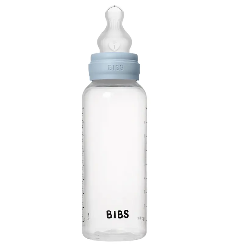 Biberon sans BPA 270ml avec tétine en silicone - Baby Blue