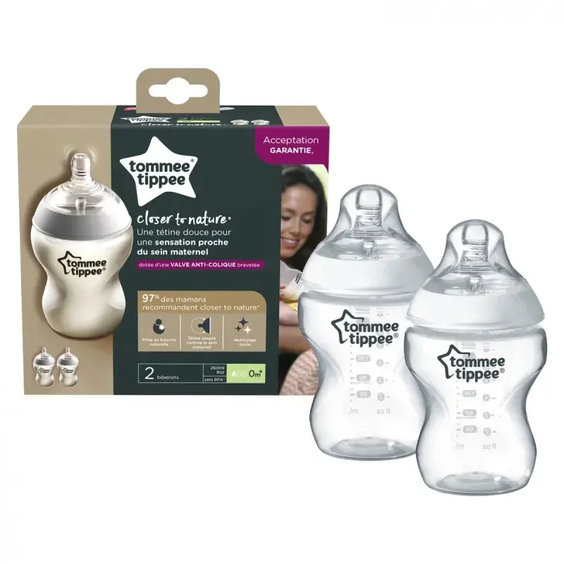 Biberons Lot De 2 Closer To Nature 260 ml