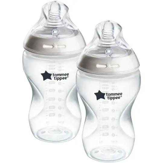Biberons Tommee Tippee Natural Start 340 ml avec Tétine Imitant le Sein – Lot de 2