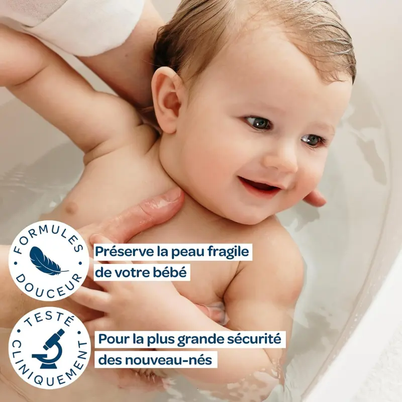 BIOLANE Gel Douche Bébé Corps et Cheveux 2 en 1 750 ml 97% d’origine naturelle Doux pour les peaux sensibles