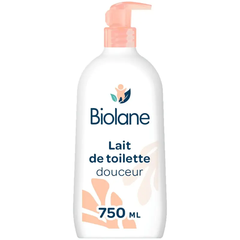 xx BIOLANE Lait de Toilette Bébé 750ml Nettoyage Doux Sans Rinçage, Visage, Corps et Siège
