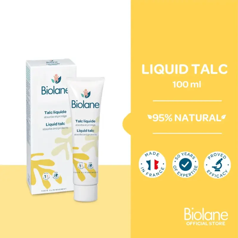 Biolane Poudre Liquide 100ml Soin Douceur pour la Peau de Bébé