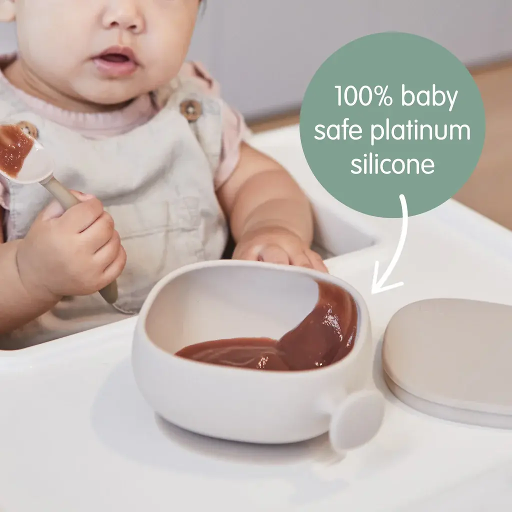 Bol en silicone + couvercle - océan