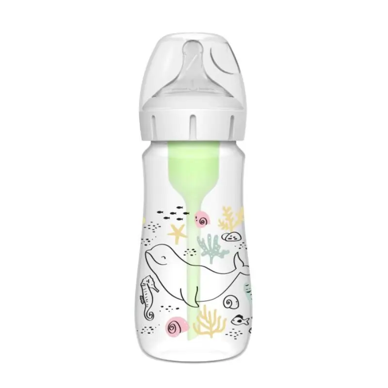 xx Bouteille à col large en plastique Dr Brown's Options+ 270 ml