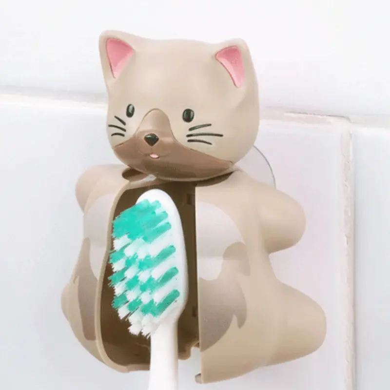 Brosse à dent Flipper avec couvercle - Chat