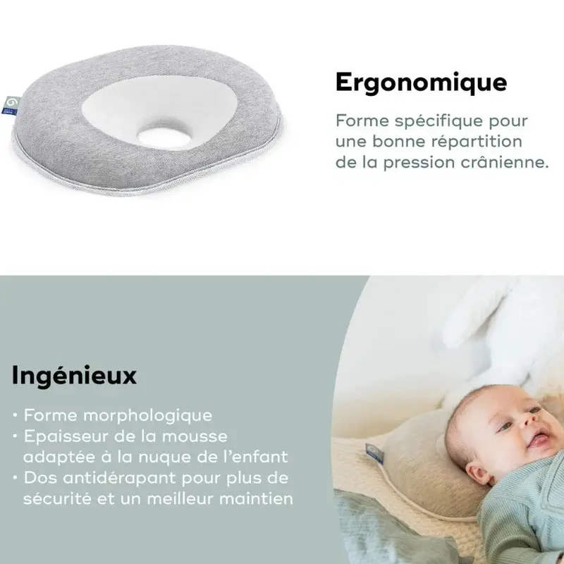 Cale tête bébé Lovenest (+) fresh smokey Babymoov