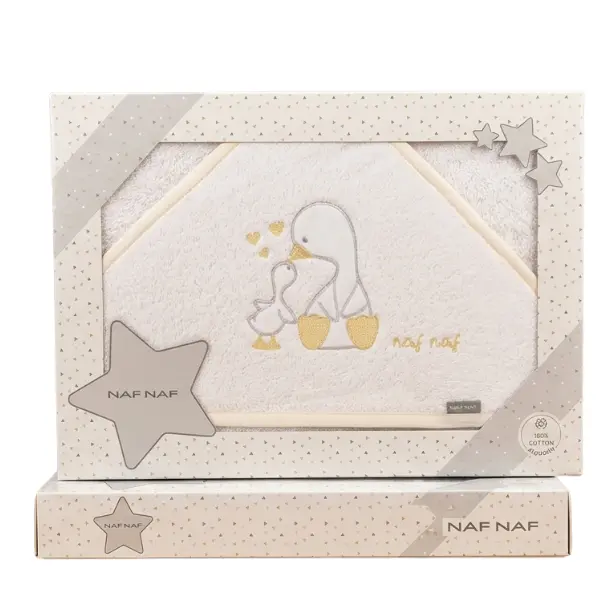 xx Cape de Bain à Capuche NAF NAF Pingouins Jaune