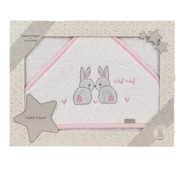 xx Cape de Bain NAF NAF Duo Lapins Rose