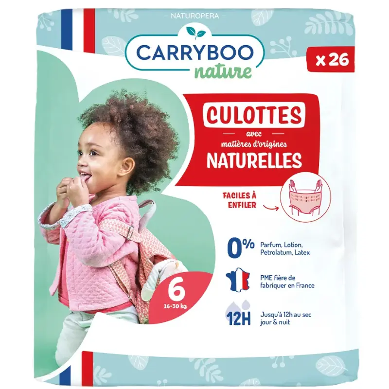 xx Carryboo Couches Culottes Écologiques Taille 6 (16-30kg) 26 unités