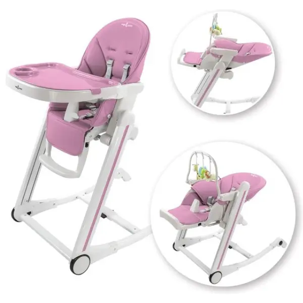 xx Chaise Haute Évolutive pour Bébé Ivolia - Violet