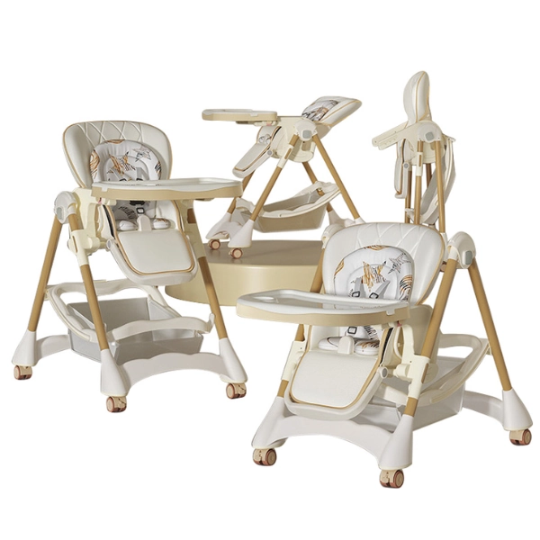 Chaise haute multifonctionnelle pour bébé avec coussin doux - Kidilo