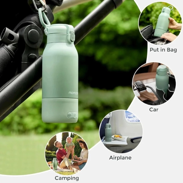 Chauffe biberon portable 2 en 1 eau et lait maternel Momcozy