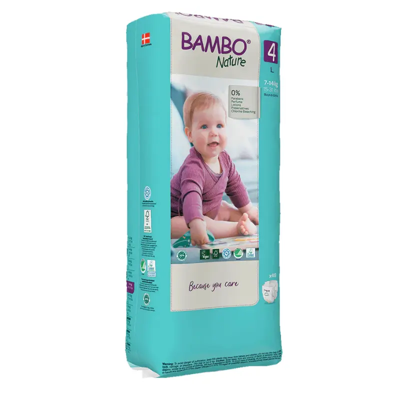 Couches Bambo Nature taille 4  7-14 kg  48 pièces
