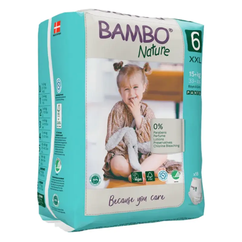 xx Couches-culottes Bambo Nature 6 (+18 kg) 18 unités