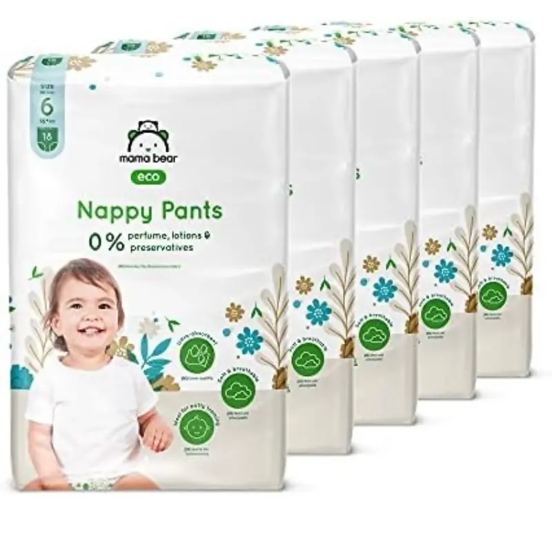 xx Couches-culottes bébé Mama Bear Eco Taille 6 (16+ kg) – Pack 18 pièces