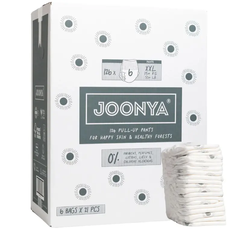 xx Couches Joonya Pull-Up Pants pour bébé, taille 6 XXL (15 kg et plus)