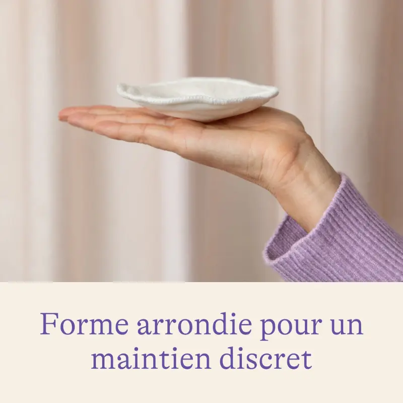 Coussinets d’allaitement lavables 4 pièces
