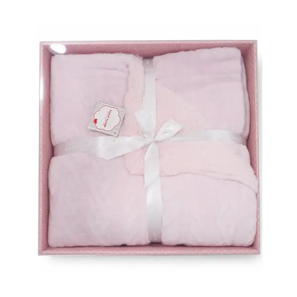 xx Couverture Bébé  Ultra-Douce Naf Naf 110×140 cm – Rose