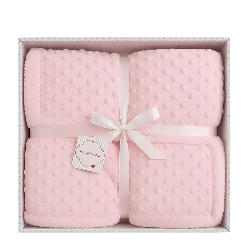 xx Couverture Bébé Naf Naf Douceur et Confort 110×140 cm – Rose