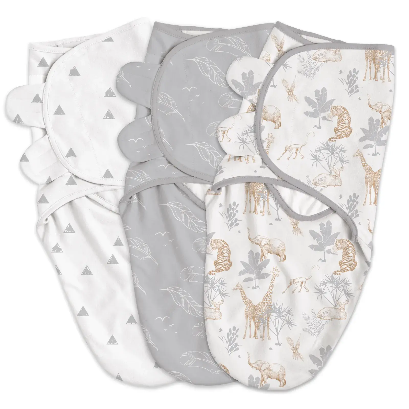 xx Couverture d’emmaillotage pour bébé Animaux tropicaux