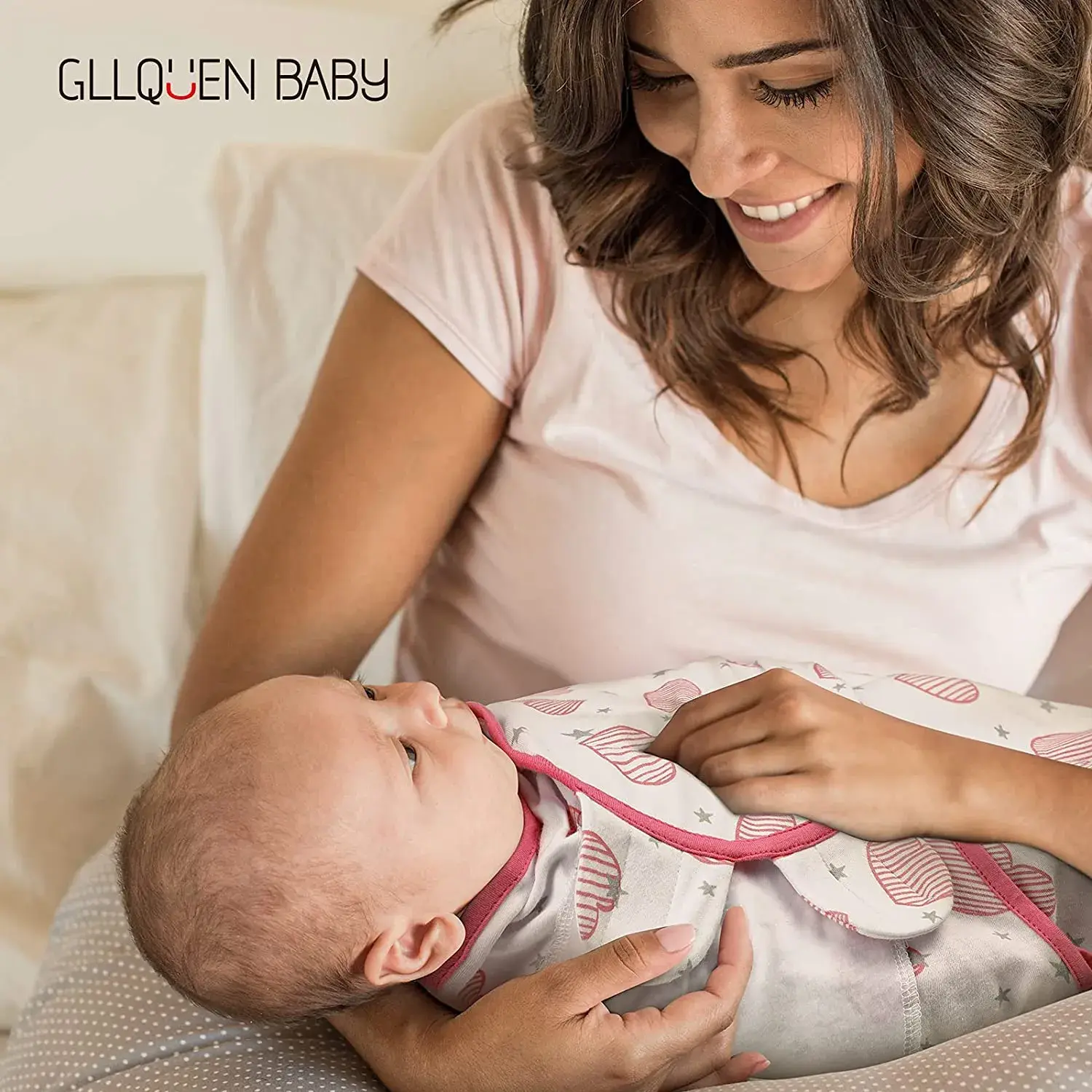 Couvertures d'emmaillotage pour bébé, lot de 3