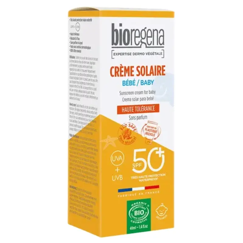 xx CREME SOLAIRE Bébé 40ml – bioregena