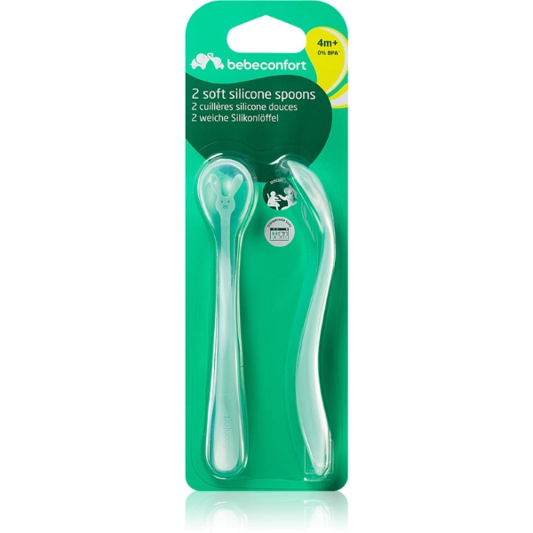 xx Cuillères en silicone Bebeconfort 4 m+ 2 pièces