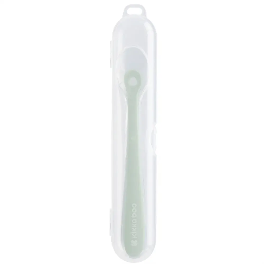 Cuillères en silicone Menthe Kikka boo